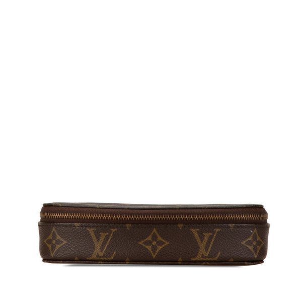 ルイ ヴィトン モノグラム ポッシュ モンテカルロ ポーチ ジュエリーケース M47352 ブラウン PVC レディース LOUIS VUITTON 【中古】