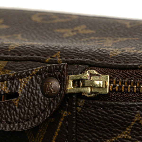 ルイ ヴィトン モノグラム ポッシュ モンテカルロ ポーチ ジュエリーケース M47352 ブラウン PVC レディース LOUIS VUITTON 【中古】