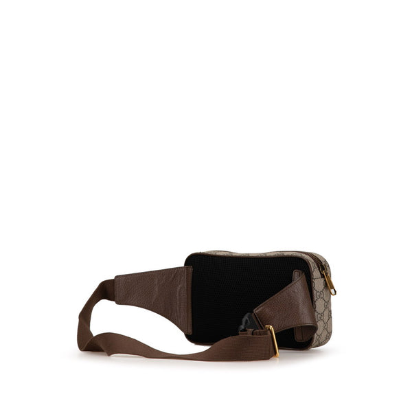 グッチ GGスプリーム オフィディア  ウエストバッグ ボディバッグ 574796 ベージュ ブラウン PVC レザー レディース GUCCI 【中古】