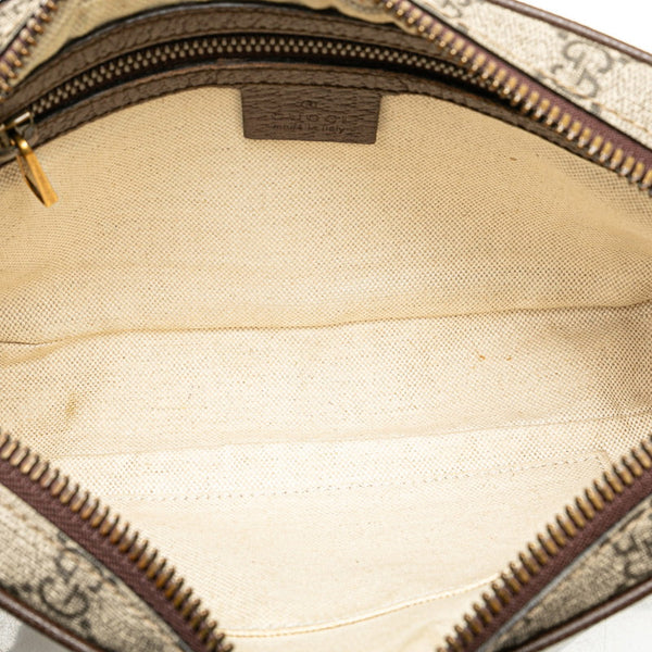 グッチ GGスプリーム オフィディア  ウエストバッグ ボディバッグ 574796 ベージュ ブラウン PVC レザー レディース GUCCI 【中古】