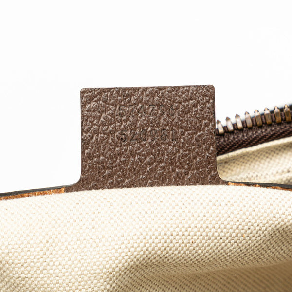 グッチ GGスプリーム オフィディア  ウエストバッグ ボディバッグ 574796 ベージュ ブラウン PVC レザー レディース GUCCI 【中古】