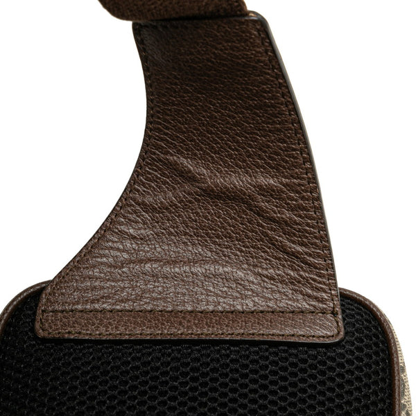 グッチ GGスプリーム オフィディア  ウエストバッグ ボディバッグ 574796 ベージュ ブラウン PVC レザー レディース GUCCI 【中古】