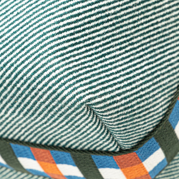 エルメス ブリッド ア ブラック オ カレ GM ハンドバッグ ヴェールフォレ グリーン トワルアッシュ レディース HERMES 【中古】