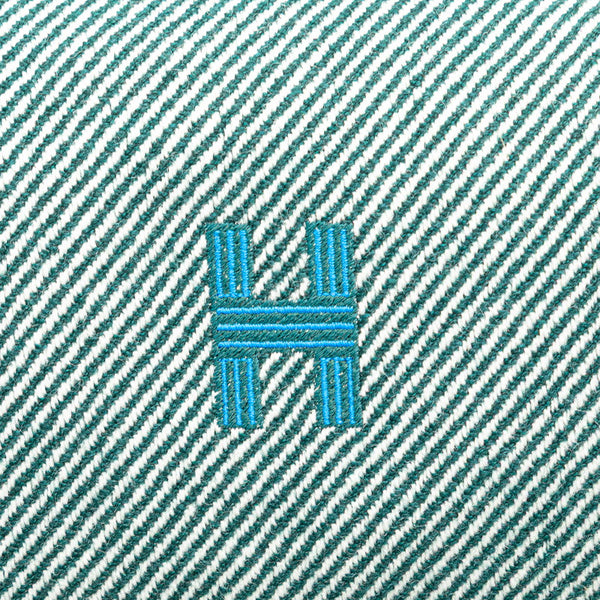 エルメス ブリッド ア ブラック オ カレ GM ハンドバッグ ヴェールフォレ グリーン トワルアッシュ レディース HERMES 【中古】