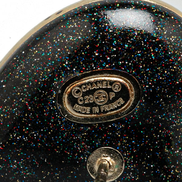 シャネル ココマーク ハート ラインストーン ピアス ゴールド メッキ レディース CHANEL 【中古】