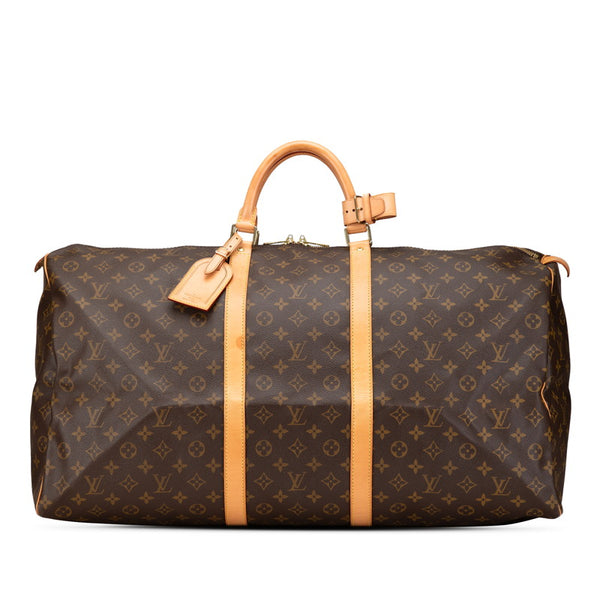 ルイ ヴィトン モノグラム キーポル60 ボストンバッグ トラベルバッグ M41422 ブラウン PVC レザー レディース LOUIS VUITTON 【中古】