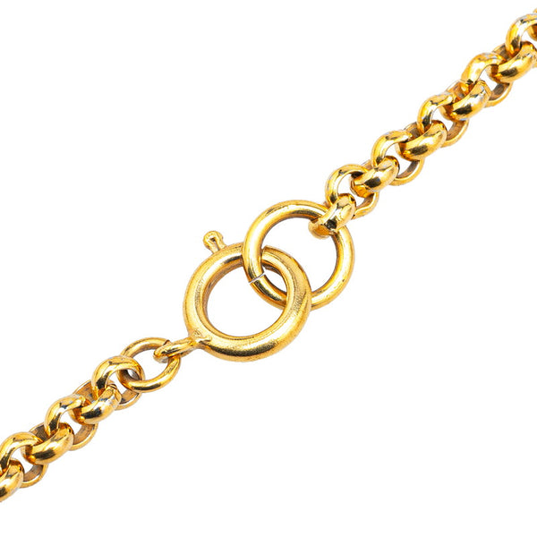 シャネル ヴィンテージ ココマーク ハート モチーフ ネックレス ゴールド メッキ レディース CHANEL 【中古】