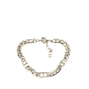 ディオール ロゴ ブレスレット シルバー メタル レディース Dior 【中古】
