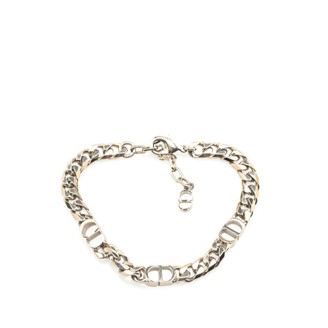 ディオール ロゴ ブレスレット シルバー メタル レディース Dior 【中古】