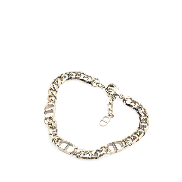 ディオール ロゴ ブレスレット シルバー メタル レディース Dior 【中古】