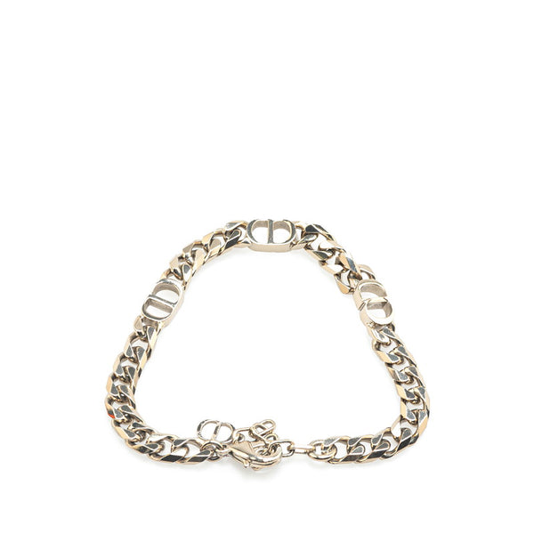 ディオール ロゴ ブレスレット シルバー メタル レディース Dior 【中古】