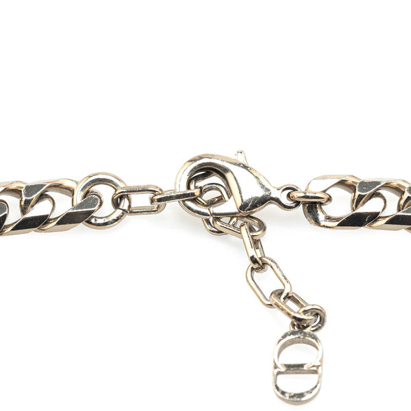 ディオール ロゴ ブレスレット シルバー メタル レディース Dior 【中古】