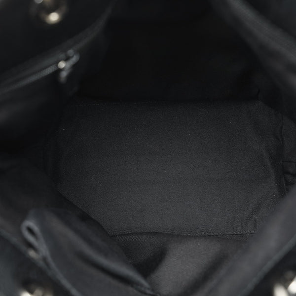 グッチ GGキャンバス トートバッグ 120840 ブラック キャンバス レザー レディース GUCCI 【中古】