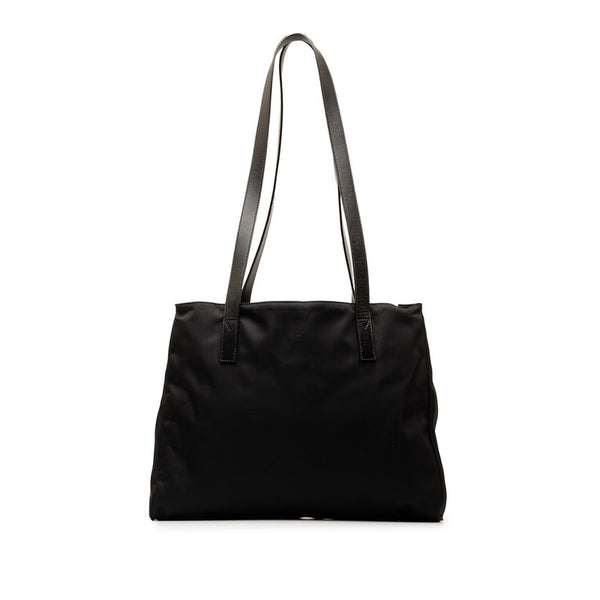 フェンディ FFロゴ金具 ハンドバッグ 15321 ブラック ナイロン レザー レディース FENDI 【中古】
