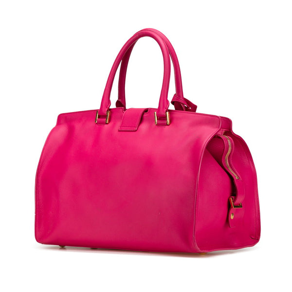 サンローラン カバス クラシック ハンドバッグ 311208 ピンク レザー レディース SAINT LAURENT 【中古】