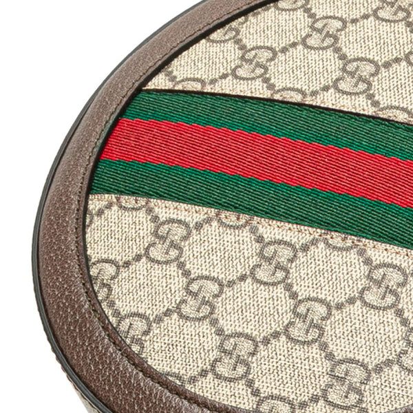 グッチ GGスプリーム オフィディア ショルダーバッグ 550618 ブラウン PVC レザー レディース GUCCI 【中古】