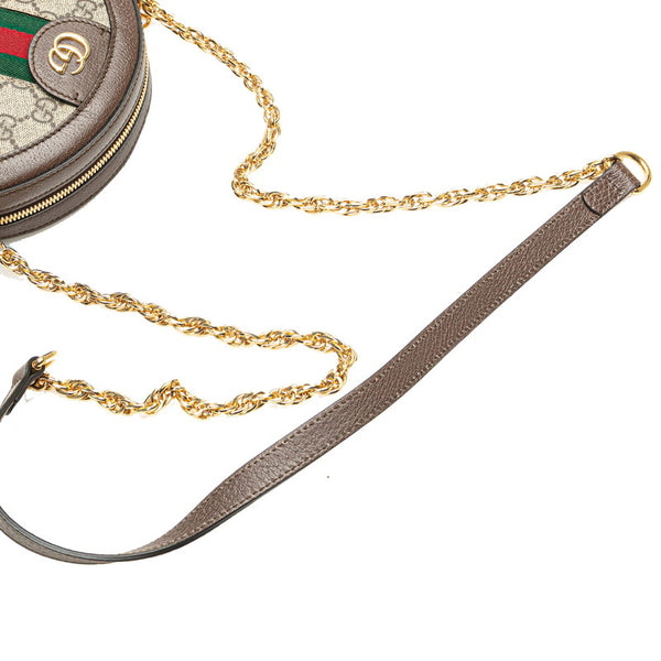 グッチ GGスプリーム オフィディア ショルダーバッグ 550618 ブラウン PVC レザー レディース GUCCI 【中古】