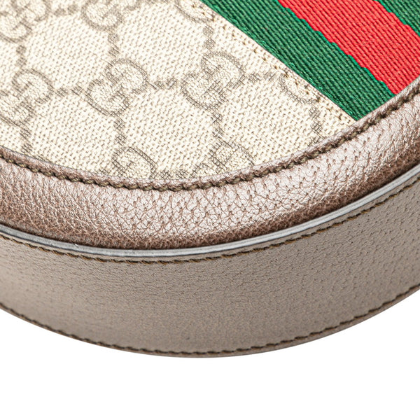 グッチ GGスプリーム オフィディア ショルダーバッグ 550618 ブラウン PVC レザー レディース GUCCI 【中古】