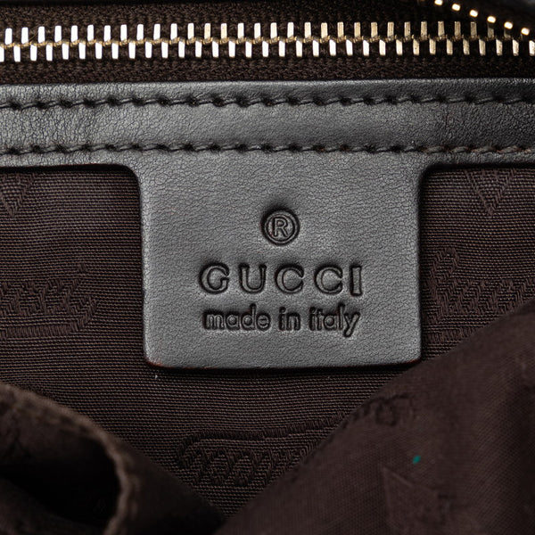 グッチ GGキャンバス シェリーライン ハンドバッグ トートバッグ 232968 ベージュ ブラウン キャンバス レザー レディース GUCCI 【中古】