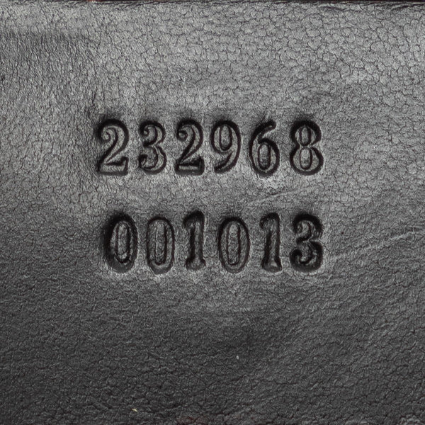 グッチ GGキャンバス シェリーライン ハンドバッグ トートバッグ 232968 ベージュ ブラウン キャンバス レザー レディース GUCCI 【中古】