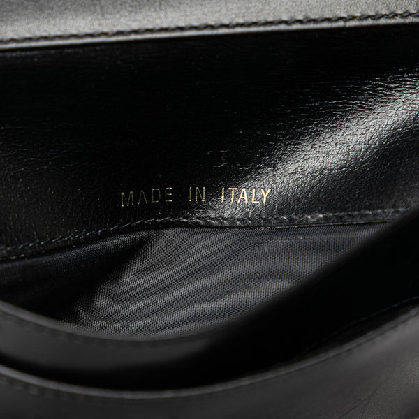 シャネル ココマーク 三つ折り財布 ブラック キャビアスキン レディース CHANEL 【中古】