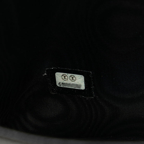 シャネル ココマーク 三つ折り財布 ブラック キャビアスキン レディース CHANEL 【中古】