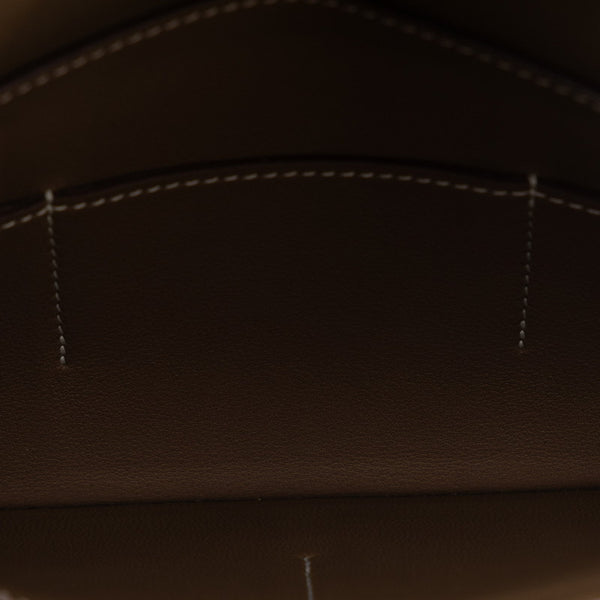 エルメス ドゴンGM 長財布 エトゥープ シルバー スイフト レディース HERMES 【中古】