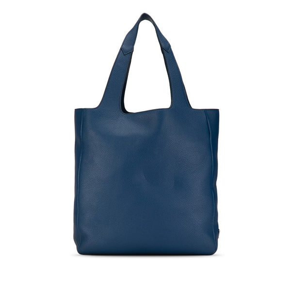 プラダ 三角ロゴ ヴィッテロダイノ トートバッグ ショルダーバッグ 2VG092 ブルー レザー レディース PRADA 【中古】