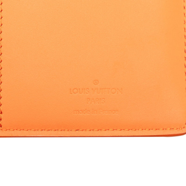 ルイ ヴィトン LVアエログラム ポルトフォイユ ブラザ 長財布 M81153 オレンジ レザー トリヨン レディース LOUIS VUITTON 【中古】