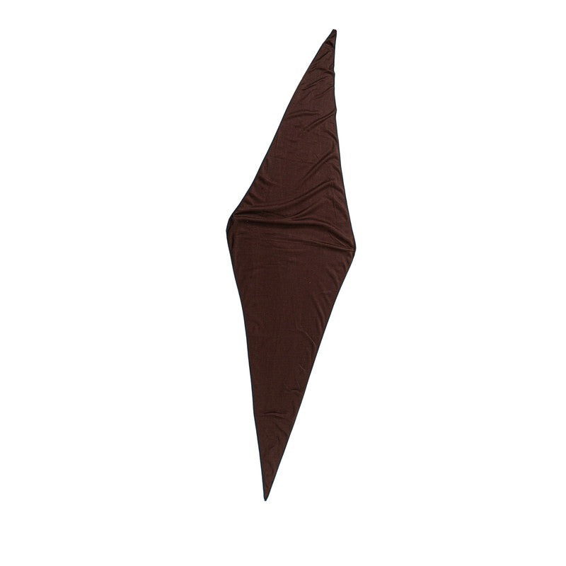 エルメス ロサンジュ スカーフ ストール ブラウン ネイビー コットン レディース HERMES 【中古】