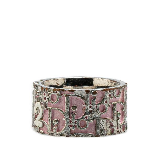ディオール トロッター リング 指輪 ＃6 シルバー ピンク メタル レディース Dior 【中古】