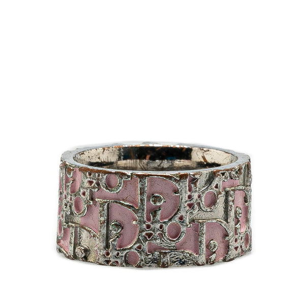 ディオール トロッター リング 指輪 ＃6 シルバー ピンク メタル レディース Dior 【中古】