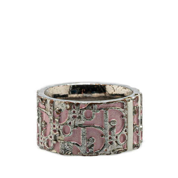 ディオール トロッター リング 指輪 ＃6 シルバー ピンク メタル レディース Dior 【中古】