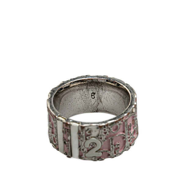 ディオール トロッター リング 指輪 ＃6 シルバー ピンク メタル レディース Dior 【中古】