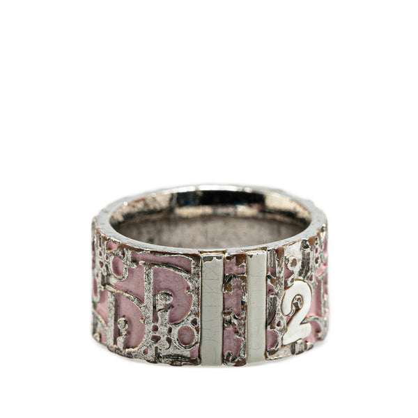 ディオール トロッター リング 指輪 ＃6 シルバー ピンク メタル レディース Dior 【中古】