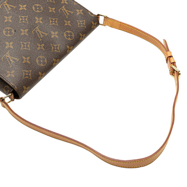 ルイ ヴィトン モノグラム ミュゼット タンゴ ショート ショルダーバッグ M51257 ブラウン PVC レザー レディース LOUIS VUITTON 【中古】