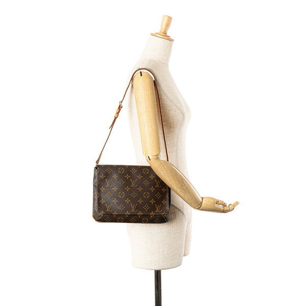 ルイ ヴィトン モノグラム ミュゼット タンゴ ショート ショルダーバッグ M51257 ブラウン PVC レザー レディース LOUIS VUITTON 【中古】