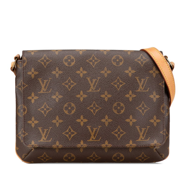 ルイ ヴィトン モノグラム ミュゼット タンゴ ショート ショルダーバッグ M51257 ブラウン PVC レザー レディース LOUIS VUITTON 【中古】