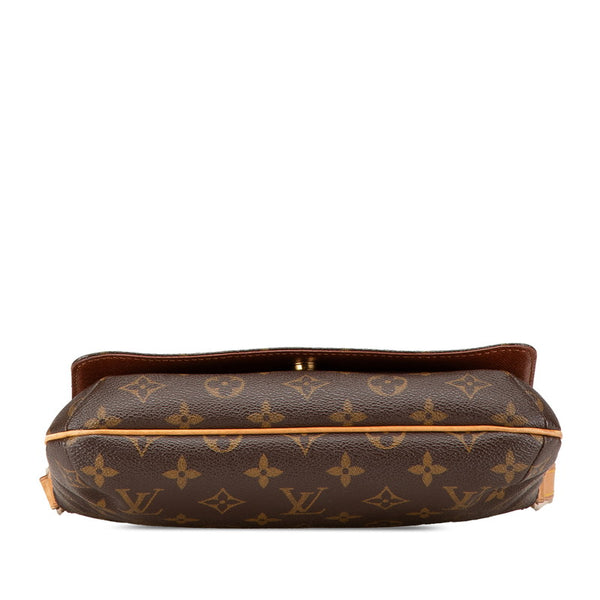 ルイ ヴィトン モノグラム ミュゼット タンゴ ショート ショルダーバッグ M51257 ブラウン PVC レザー レディース LOUIS VUITTON 【中古】