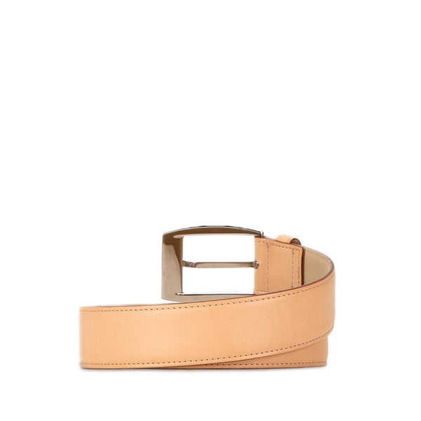 ブルガリ ベルト ベージュ レザー メンズ BVLGARI 【中古】