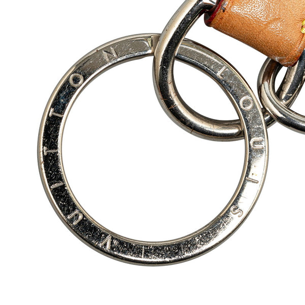 ルイ ヴィトン ドラゴンヌ LVミラー ミラー バッグチャーム キーホルダー MP3151 シルバー レザー レディース LOUIS VUITTON 【中古】