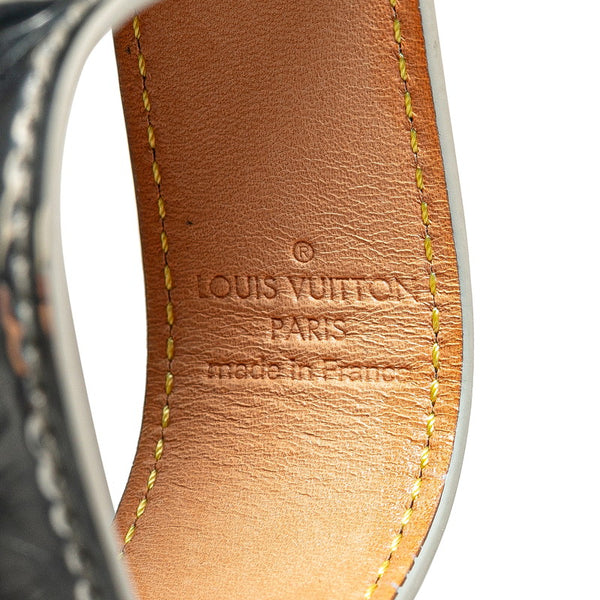 ルイ ヴィトン ドラゴンヌ LVミラー ミラー バッグチャーム キーホルダー MP3151 シルバー レザー レディース LOUIS VUITTON 【中古】