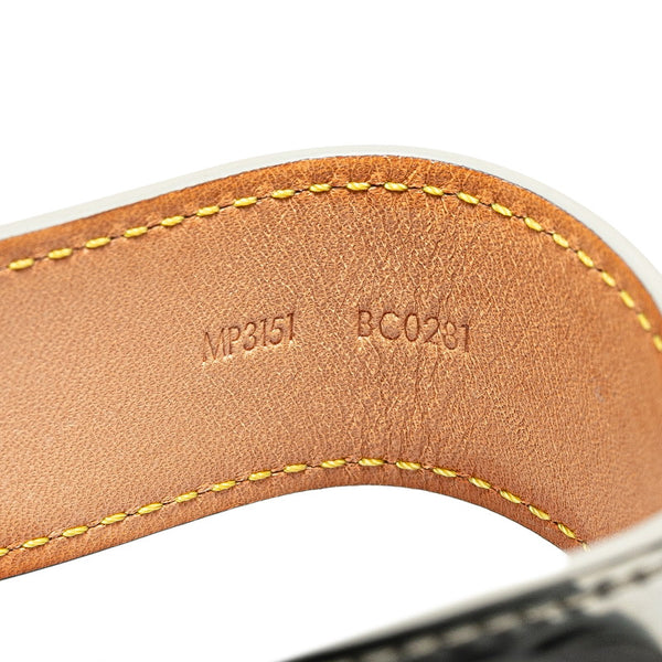 ルイ ヴィトン ドラゴンヌ LVミラー ミラー バッグチャーム キーホルダー MP3151 シルバー レザー レディース LOUIS VUITTON 【中古】