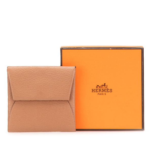 エルメス バスティア コインケース 小銭入れ ブラウン ヴォーエプソン レディース HERMES 【中古】