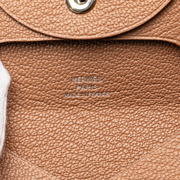 エルメス バスティア コインケース 小銭入れ ブラウン ヴォーエプソン レディース HERMES 【中古】