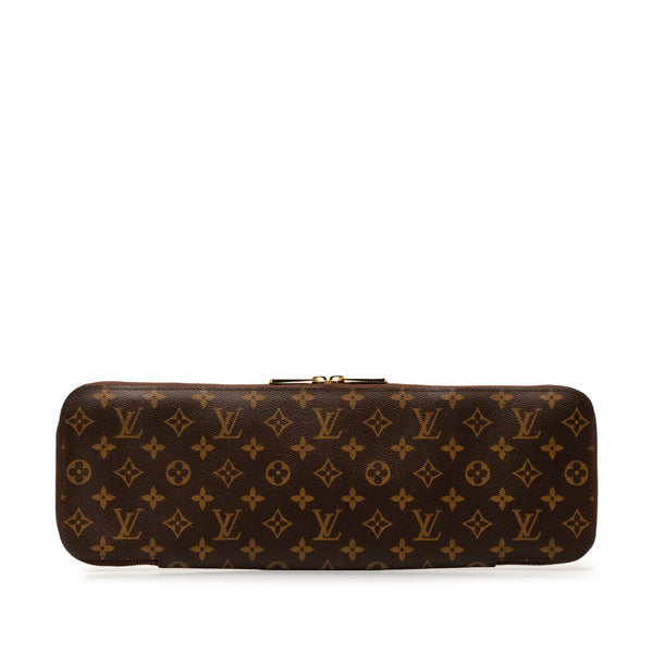 ルイ ヴィトン モノグラム エテュイ ５ クラヴァット ネクタイケース M47535 ブラウン PVC レザー レディース LOUIS VUITTON 【中古】