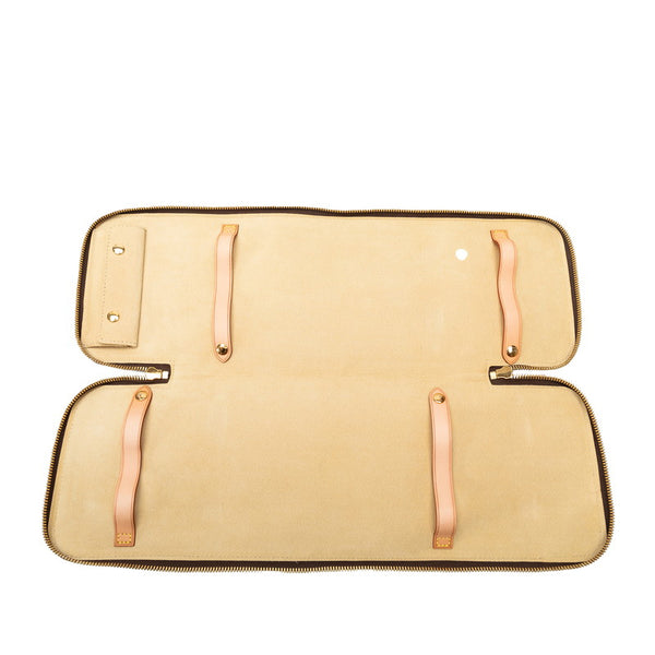 ルイ ヴィトン モノグラム エテュイ ５ クラヴァット ネクタイケース M47535 ブラウン PVC レザー レディース LOUIS VUITTON 【中古】