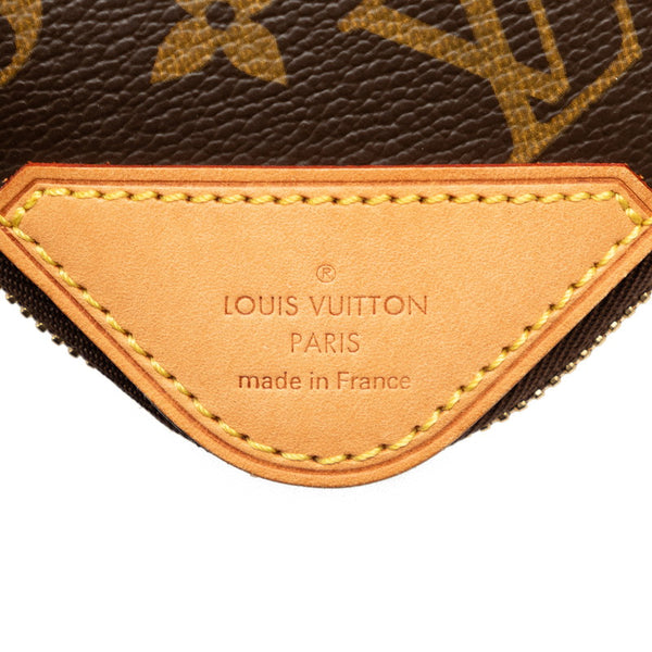 ルイ ヴィトン モノグラム エテュイ ５ クラヴァット ネクタイケース M47535 ブラウン PVC レザー レディース LOUIS VUITTON 【中古】