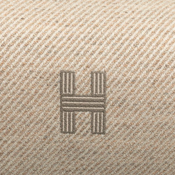 エルメス ブリッドアブラックPM ハンドバッグ ベージュ グレー ウール レディース HERMES 【中古】