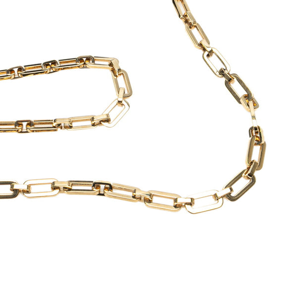 サンローラン Yステッチ 斜め掛け チェーン ショルダーバッグ ブラック レザー レディース SAINT LAURENT 【中古】